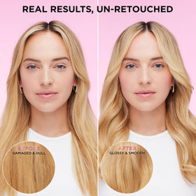 L'Oreal Paris EverPure Glossing Conditioner being applied to hair