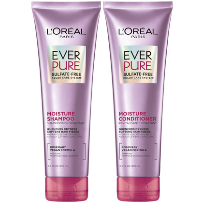 L'Oreal Paris EverPure Moisture Shampoo and Conditioner Set front view