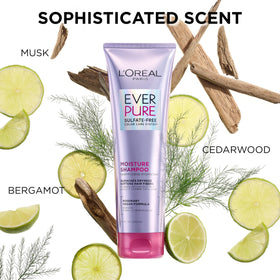 L'Oreal Paris EverPure Moisture Shampoo lathering in hand