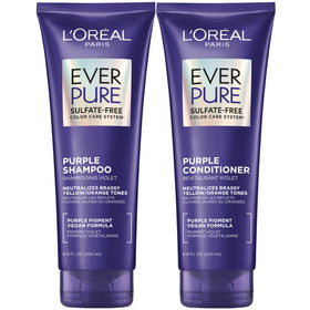 L'Oreal Paris EverPure Purple Shampoo and Conditioner Set front view