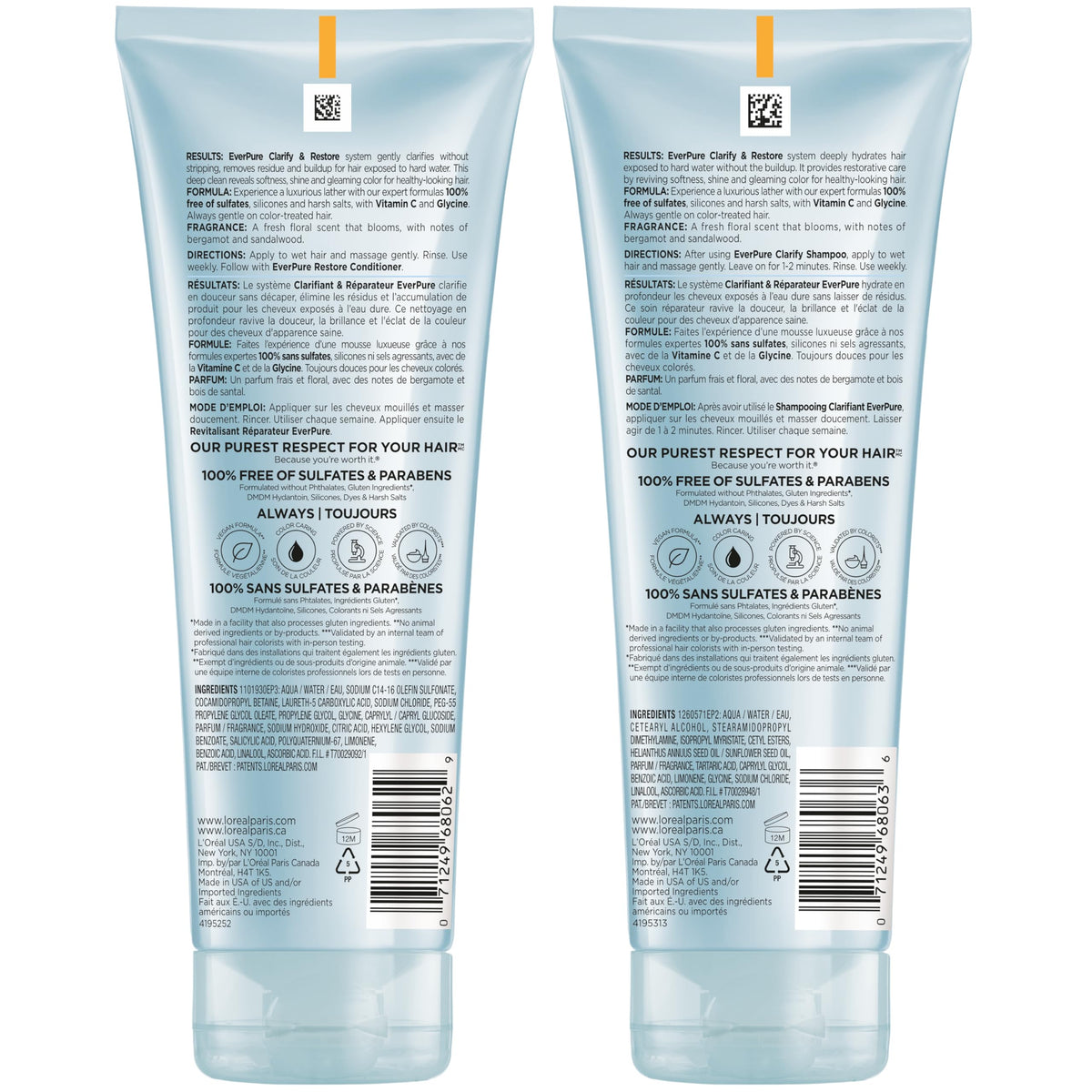 L'Oreal Paris EverPure Shampoo and Conditioner Set in lifestyle setting