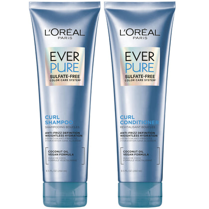 L'Oreal Paris EverPure Sulfate Free Shampoo and Conditioner set front view