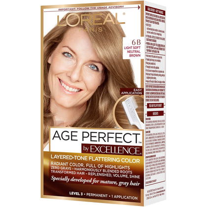 L'Oreal Paris Excellence Age Perfect Hair Color 6B packaging front view