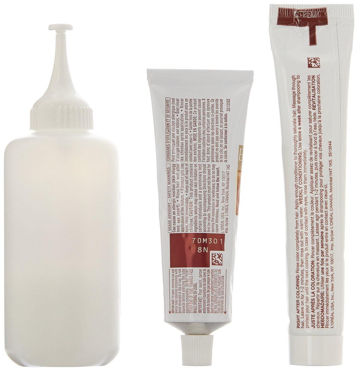L'Oreal Paris Excellence Age Perfect Hair Color 8N Medium Natural Blonde application process
