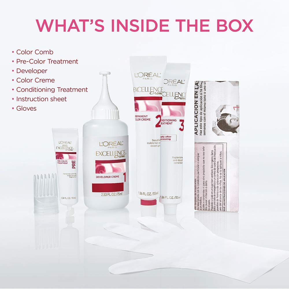 L'Oreal Paris Excellence Color Creme application process