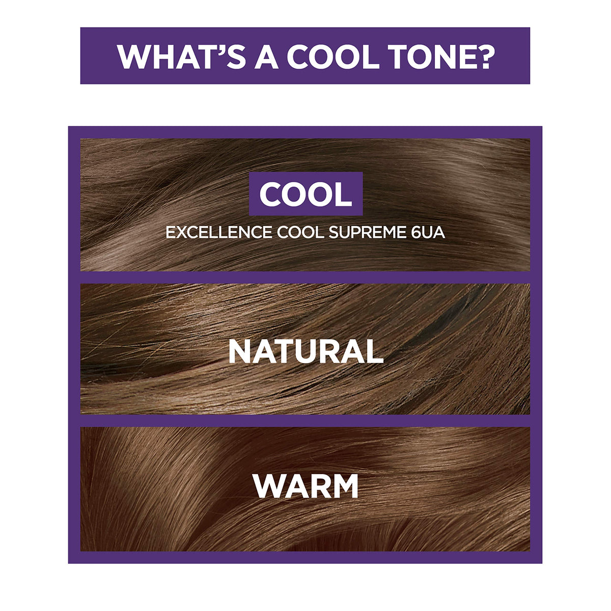 L'Oreal Paris Excellence Cool Hair Color results on hair
