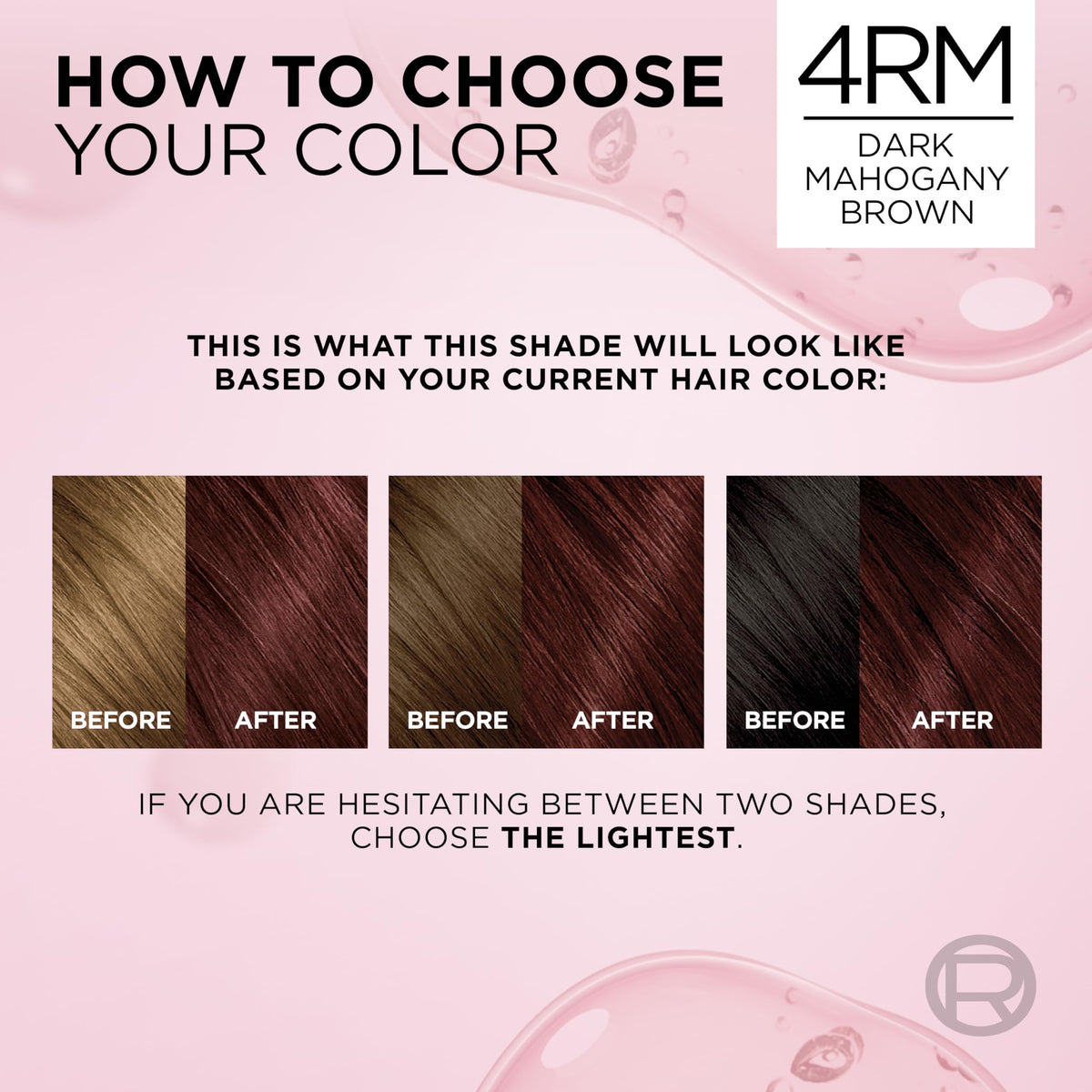 L'Oreal Paris Excellence Crème 4RM Dark Mahogany Red hair dye close-up of cream