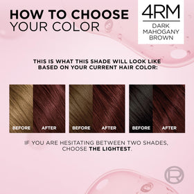 L'Oreal Paris Excellence Crème 4RM Dark Mahogany Red hair dye close-up of cream