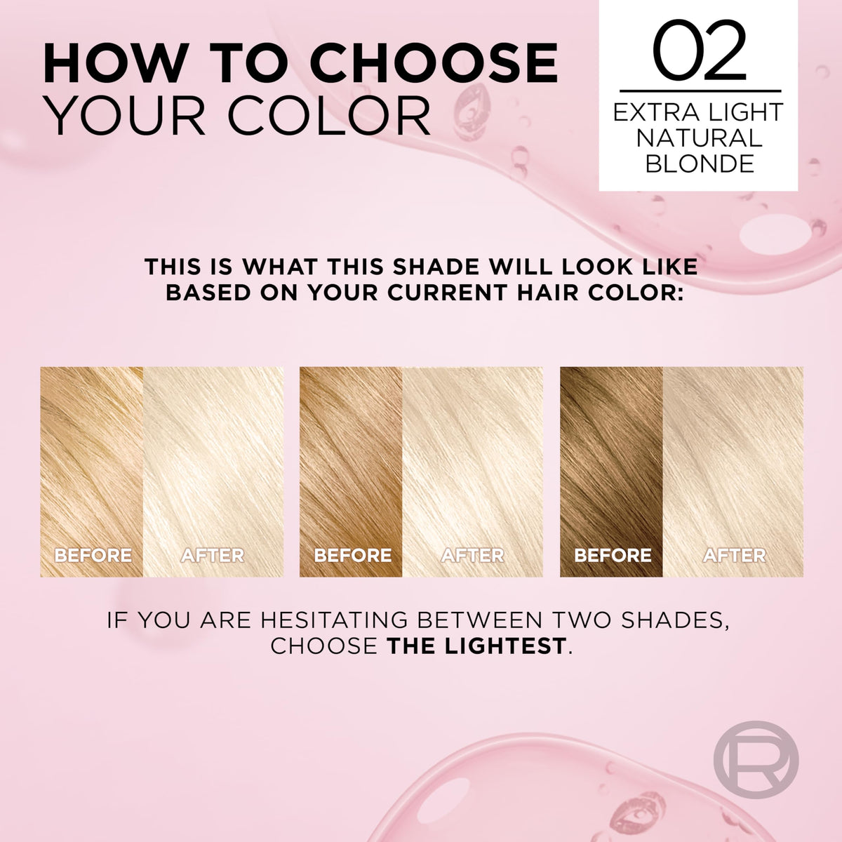 L'Oreal Paris Excellence Crème Hair Dye 02 Extra Light Natural Blonde shade display