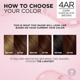 L'Oreal Paris Excellence Crème Hair Dye 4AR application process