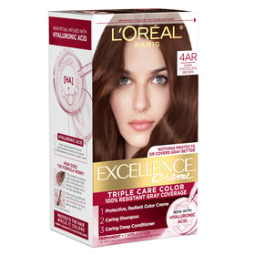 L'Oreal Paris Excellence Crème Hair Dye 4AR Dark Chocolate Brown front view