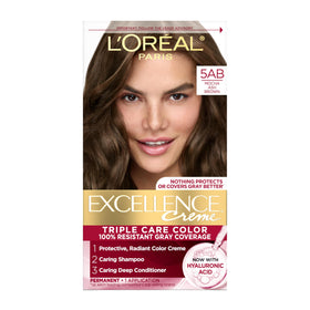L'Oreal Paris Excellence Crème Hair Dye 5AB Mocha Ash Brown front view