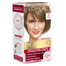 L'Oreal Paris Excellence Crème Hair Dye 6 Light Brown packaging front view