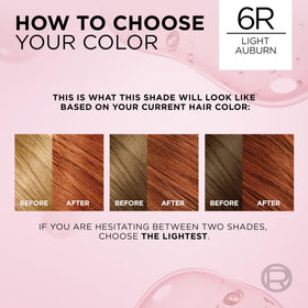 L'Oreal Paris Excellence Crème Hair Dye 6R Light Auburn swatch