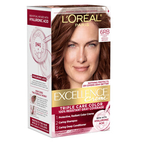 L'Oreal Paris Excellence Crème Hair Dye 6RB Light Reddish Brown front view