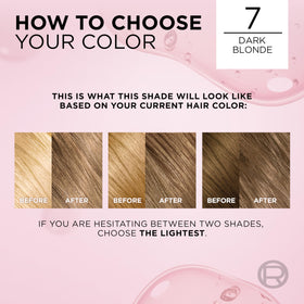 L'Oreal Paris Excellence Crème Hair Dye 7 Dark Blonde application process