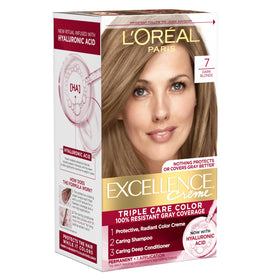 L'Oreal Paris Excellence Crème Hair Dye 7 Dark Blonde front view