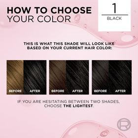 L'Oreal Paris Excellence Crème Hair Dye Kit packaging with shade details