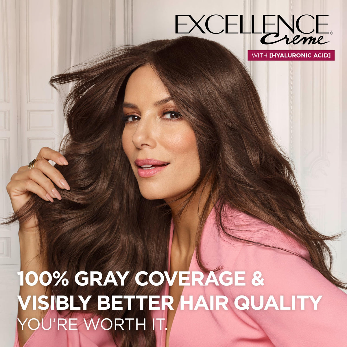 L'Oreal Paris Excellence Crème Hair Dye packaging with instructions
