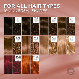 L'Oreal Paris Excellence hair dye application process