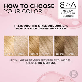 L'Oreal Paris Excellence hair dye kit with all components displayed