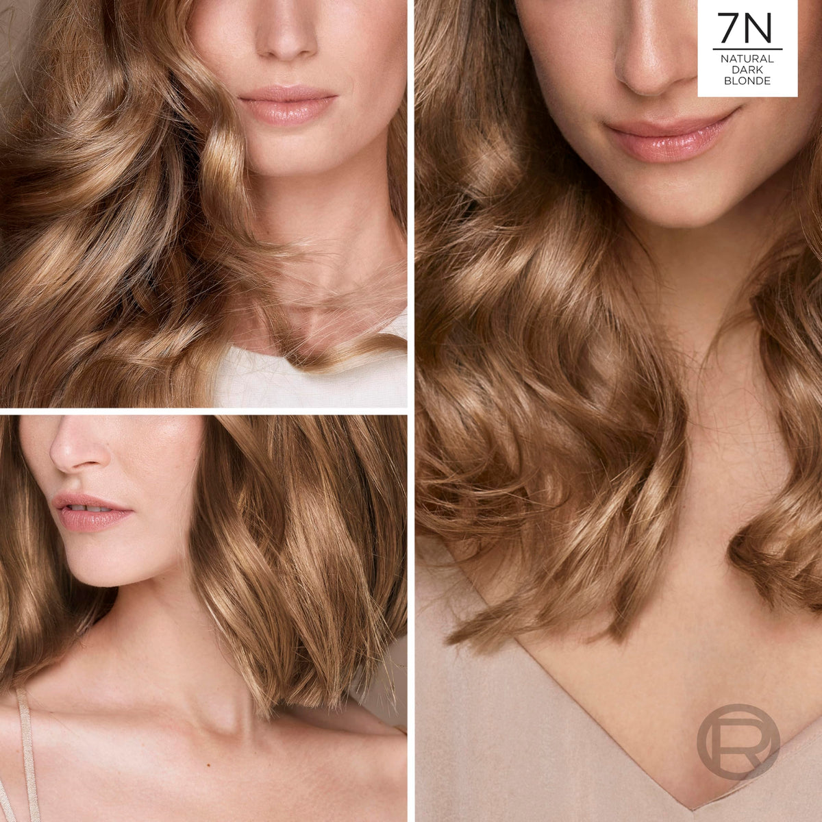L'Oreal Paris Excellence Universal Nudes 7N Dark Blonde Hair Color swatch