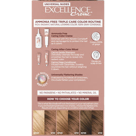 L'Oreal Paris Excellence Universal Nudes 7N Dark Blonde Hair Color texture