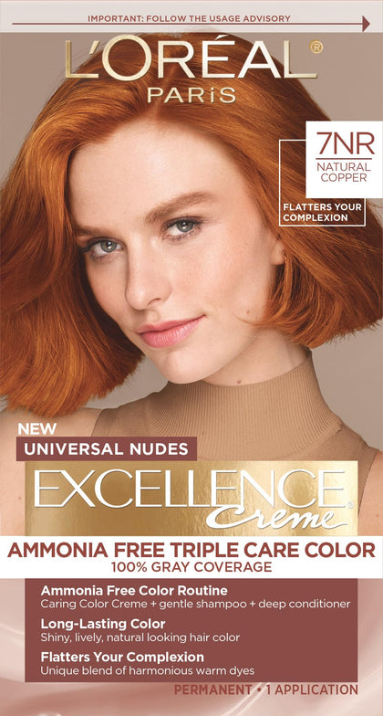 L'Oreal Paris Excellence Universal Nudes Hair Color kit front view