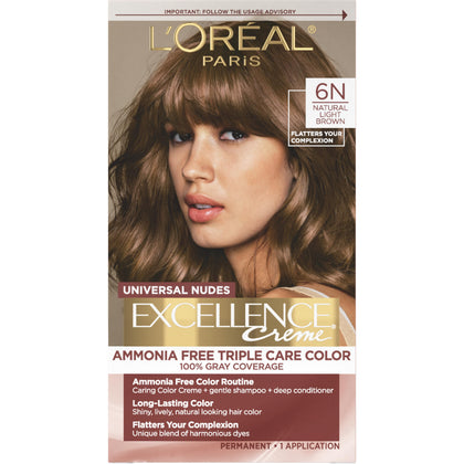 L'Oreal Paris Excellence Universal Nudes Hair Color kit front view