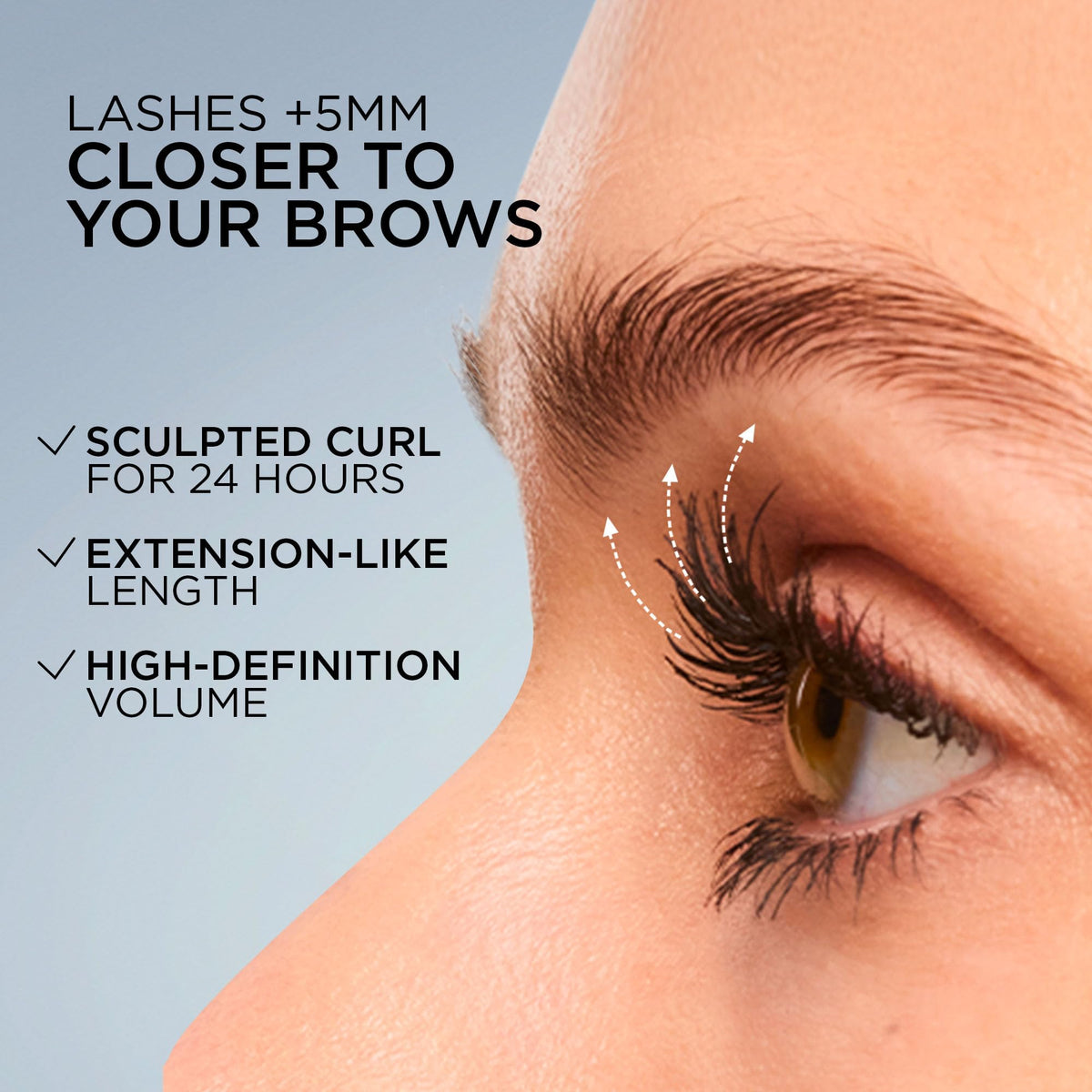 L'Oreal Paris Extensionist Mascara side view highlighting the product's design