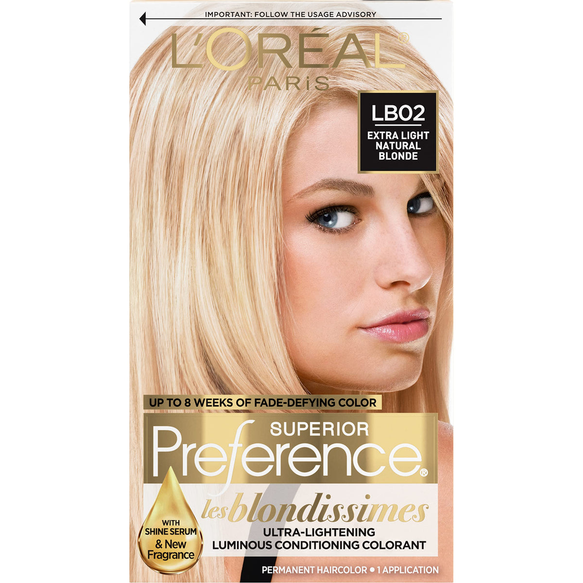 L'Oreal Paris Extra Light Natural Blonde Hair Color front view