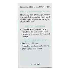 L'Oreal Paris Eye Defense Gel application on skin