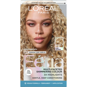 L'Oreal Paris Feria 100 Pure Diamond hair dye kit front view