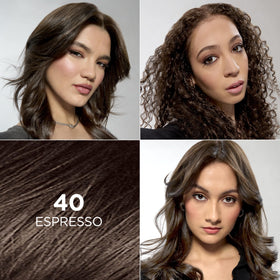 L'Oreal Paris Feria 40 Espresso hair dye kit back view