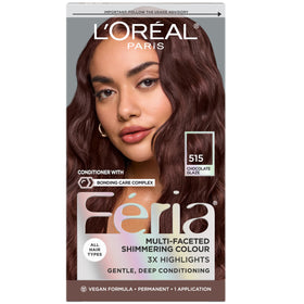 L'Oreal Paris Feria 515 Chocolate Glaze hair color kit front view