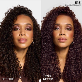 L'Oreal Paris Feria 515 Chocolate Glaze hair color results on hair