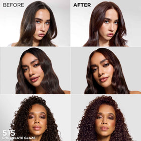 L'Oreal Paris Feria 515 Chocolate Glaze hair color with shine serum