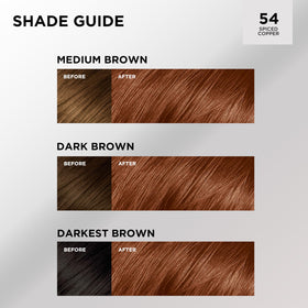 L'Oreal Paris Feria 54 Spiced Copper hair color close-up