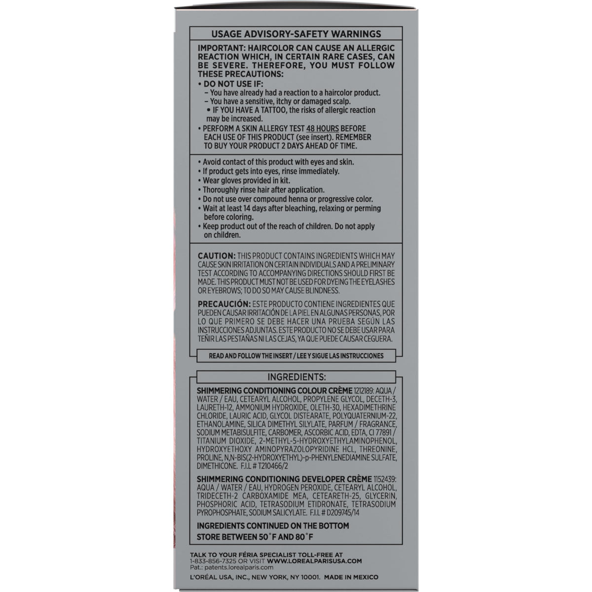 L'Oreal Paris Feria Bonding Care Complex Conditioner tube