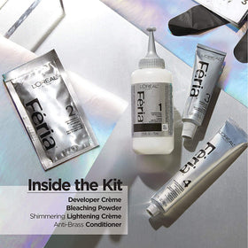 L'Oreal Paris Feria Extreme Platinum hair dye application process