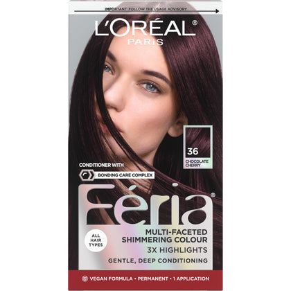 L'Oreal Paris Feria Hair Color Chocolate Cherry 36 front view