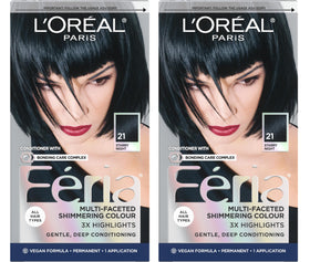 L'Oreal Paris Feria hair color kit pack of 2 with vibrant shades