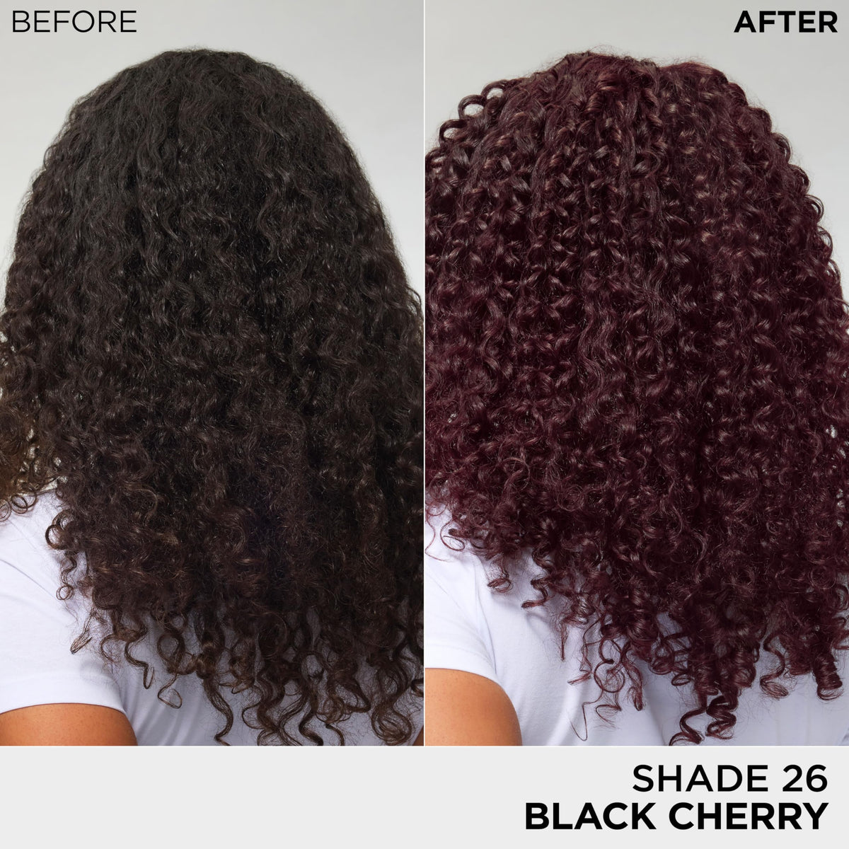 L'Oreal Paris Feria Hair Colour Black Cherry swatch on hair