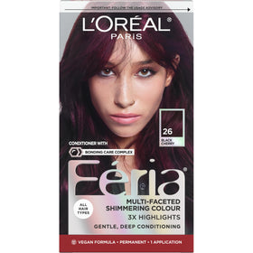 L'Oreal Paris Feria Hair Colour kit in Black Cherry front view