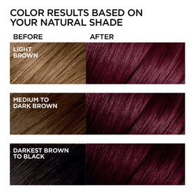 L'Oreal Paris Feria hair dye kit contents including gloves and conditioner