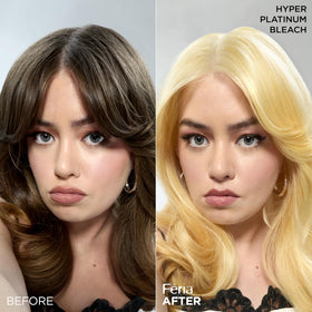 L'Oreal Paris Feria Hyper Platinum Hair Dye application process