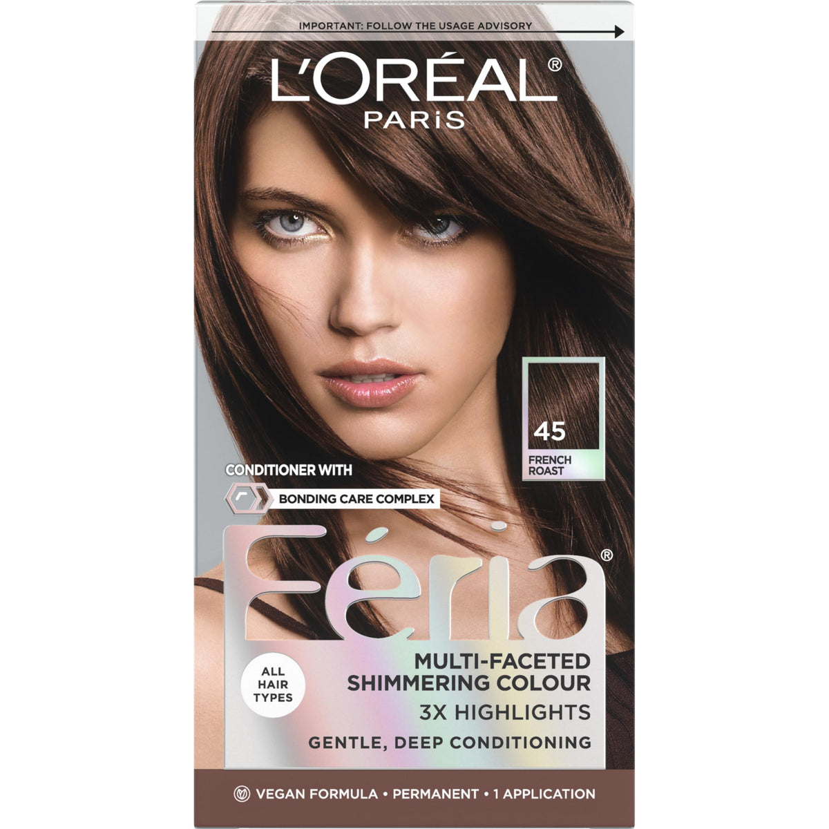 L'Oreal Paris Feria Multi-Faceted Hair Color kit front view