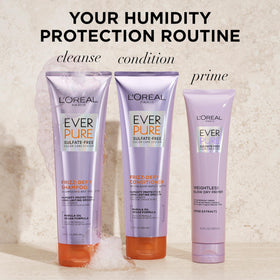 L'Oreal Paris Frizz Defy Conditioner application on hair