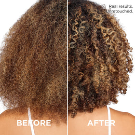 L'Oreal Paris Frizz Defy Shampoo lathering in hands