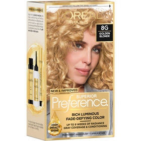 L'Oreal Paris Golden Blonde Hair Color Kit packaging front view